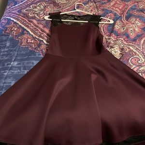 Burgundy Forever 21 dress, size small.